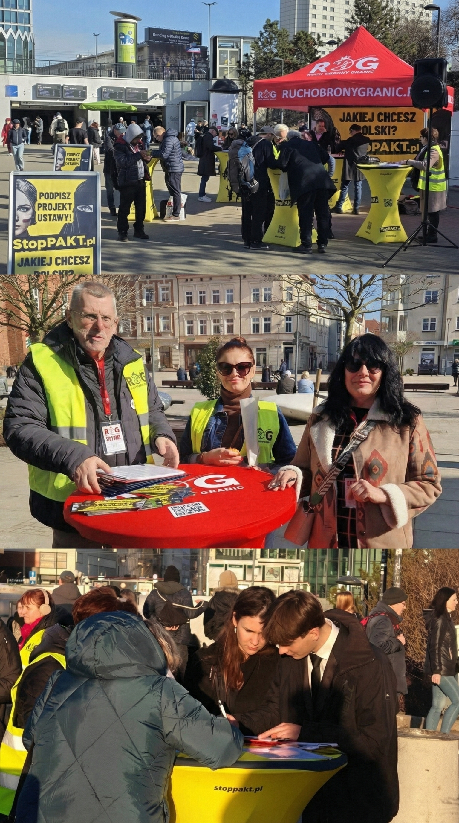 Wolontariusze StopPAKT zbierają podpisy na ulicach Wrocławia